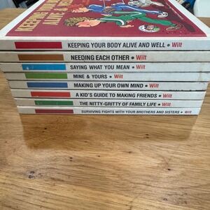Vintage Ready-Set-Grow Series Joy Wilt Weekly Reader Books Lot of 8 Hardcover